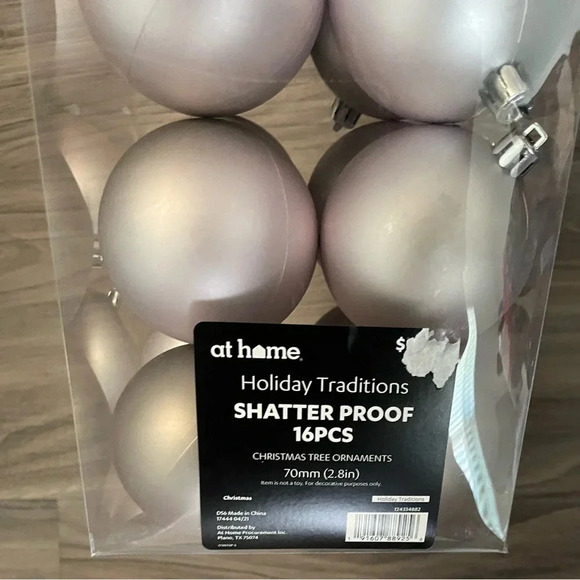 At Home holiday traditions shatter proof 16 piece Christmas tree ornaments - Picture 3 of 3